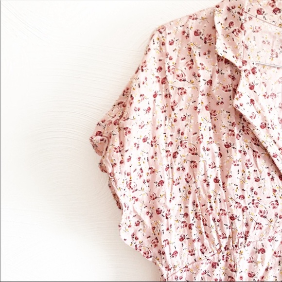 Wild Fable pink floral button down dress Small - Picture 3 of 8